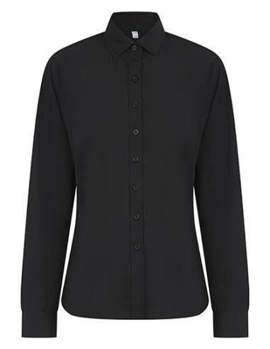 HEN-H583-Ladies Long Sleeved Cotton Feel Coolplus® Shirt